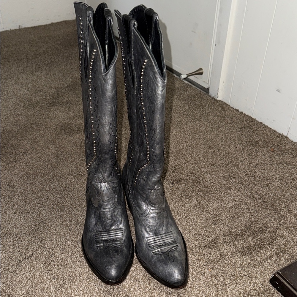 Idyllwind by Miranda lambert cowgirl boots silver with studs size 11 - Picture 5 of 9